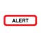 Nevs Position Labels - Alert 1/2" x 1-1/2" White w/Red & Black XP-025 - alternate 1